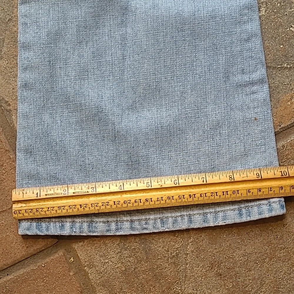 Justice Girls 10 1/2 distressed denim light blue jeans flare